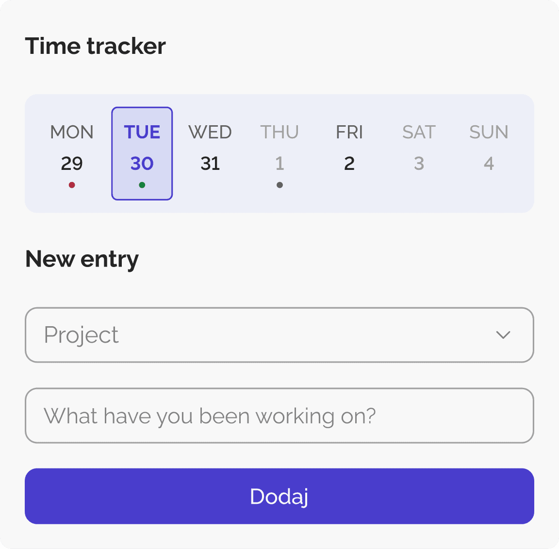 Kloki app dashboard screenshot