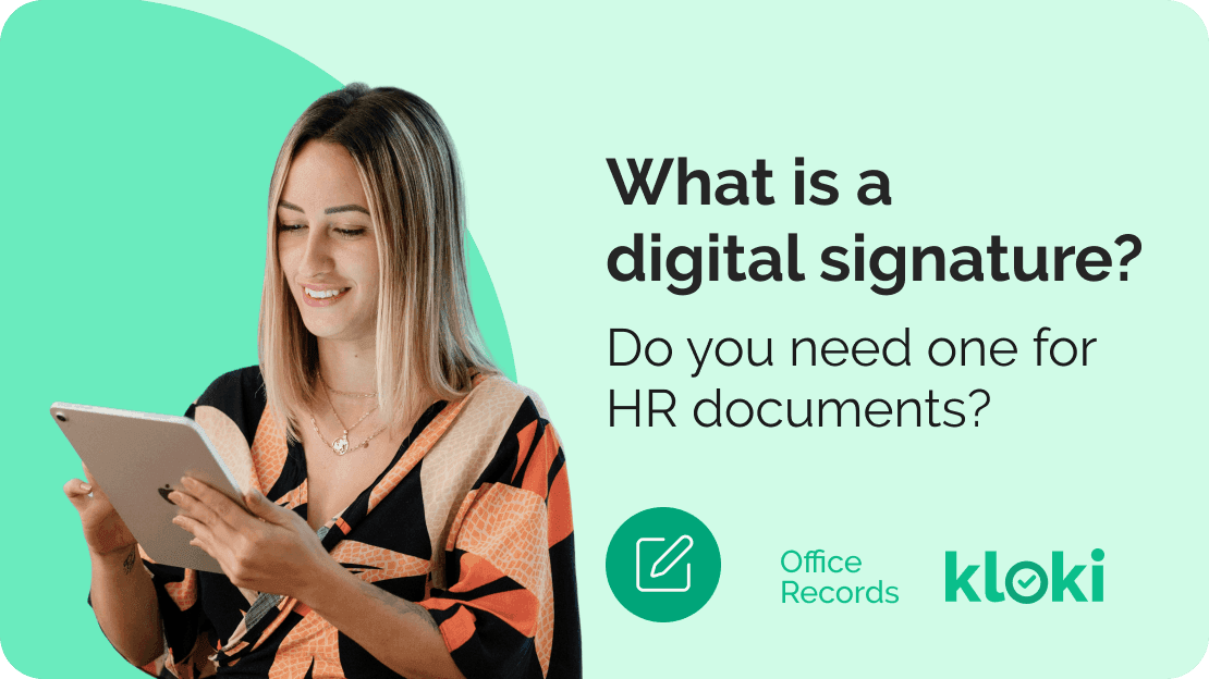 What is a digital signature and do you need one for HR documents?