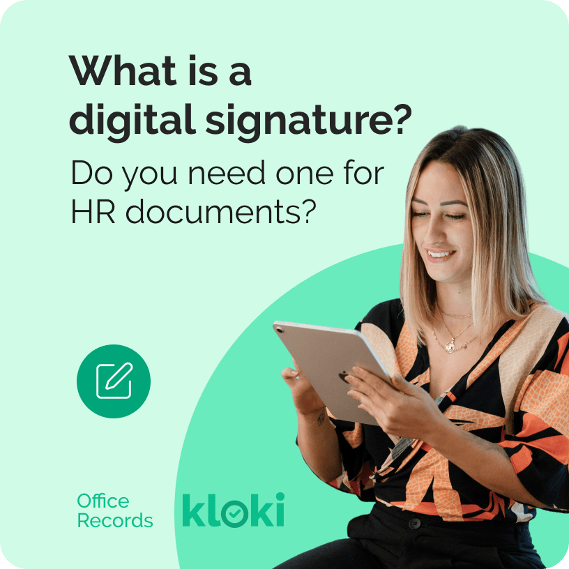 What is a digital signature and do you need one for HR documents?