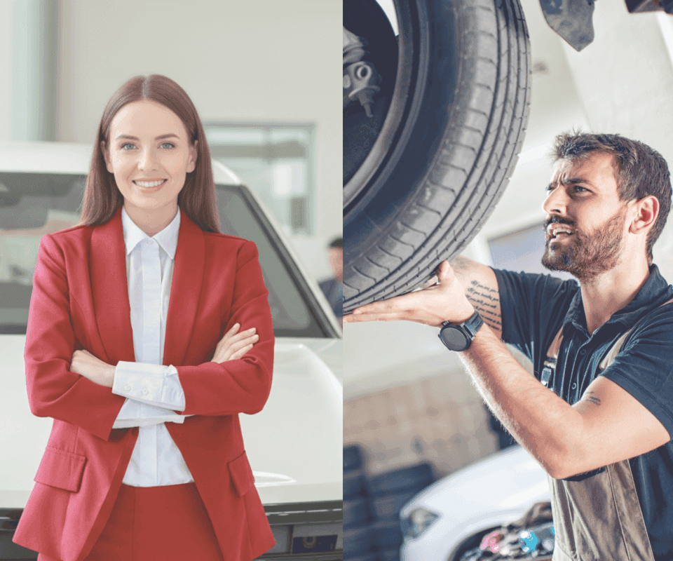 Voditeljica autosalona i serviser