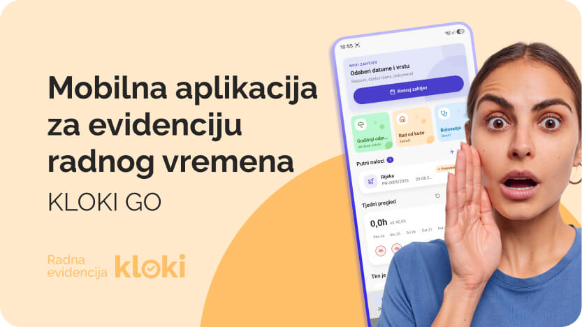 Kloki GO: mobilna aplikacija za evidenciju radnog vremena