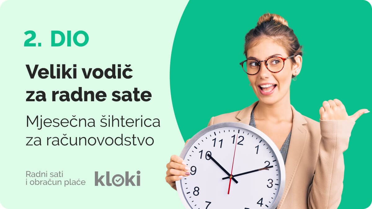 Veliki vodič za evidenciju radnih sati (2. dio): Mjesečna šihterica – tablica za obračun plaća za računovodstvo