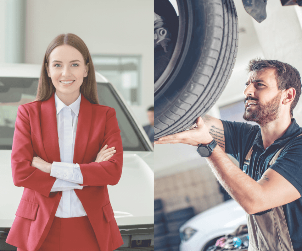 Voditeljica autosalona i serviser